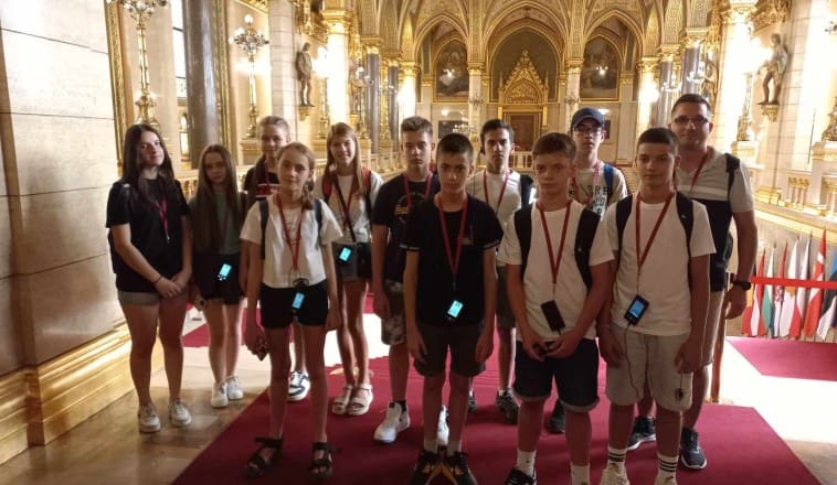 A mátészalkai Móriczos diákok Parlamenti látogatása