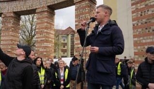 Magyar Péter Mátészalkára látogatott