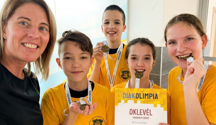 Megyei sikerek: Elszánt úszók a Diákolimpián